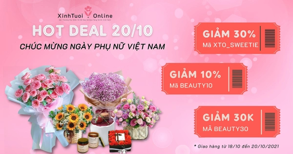 SIÊU ƯU ĐÃI GIẢM ĐẾN 100K MỪNG NGÀY 20/10 - belovedbeyond.com