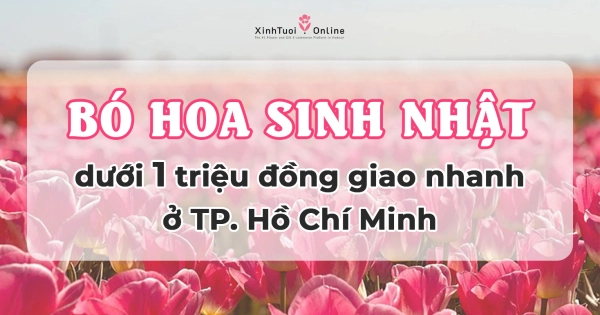 Bó hoa sinh nhật cho nữ giá rẻ dưới 1 triệu đồng tại HCM - belovedbeyond.com