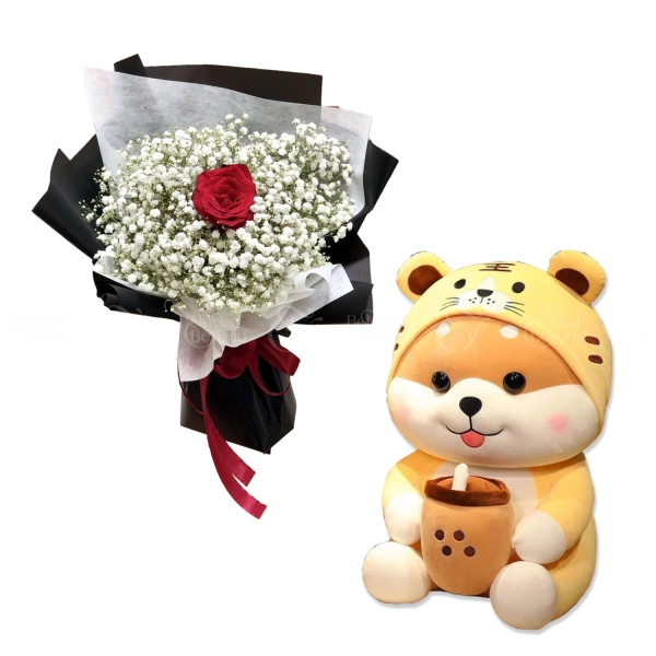 Combo Hoa & Gấu Bông - belovedbeyond.com