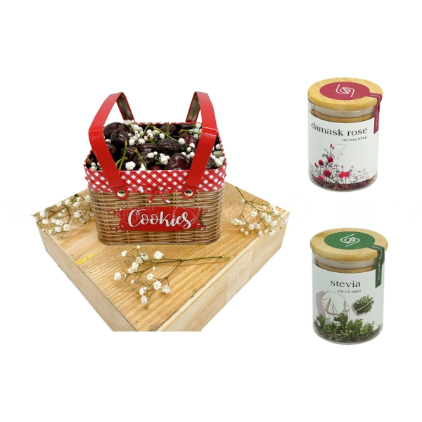 Combo Trà & Set Hoa Trái Cây Nhập Khẩu Tặng Mẹ - belovedbeyond.com