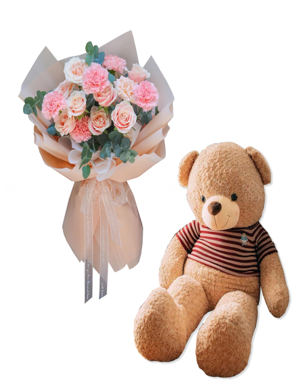 Combo Hoa & Gấu Bông - belovedbeyond.com