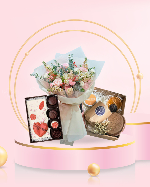 Forever 20 - Combo Hoa Socola Nến - belovedbeyond.com