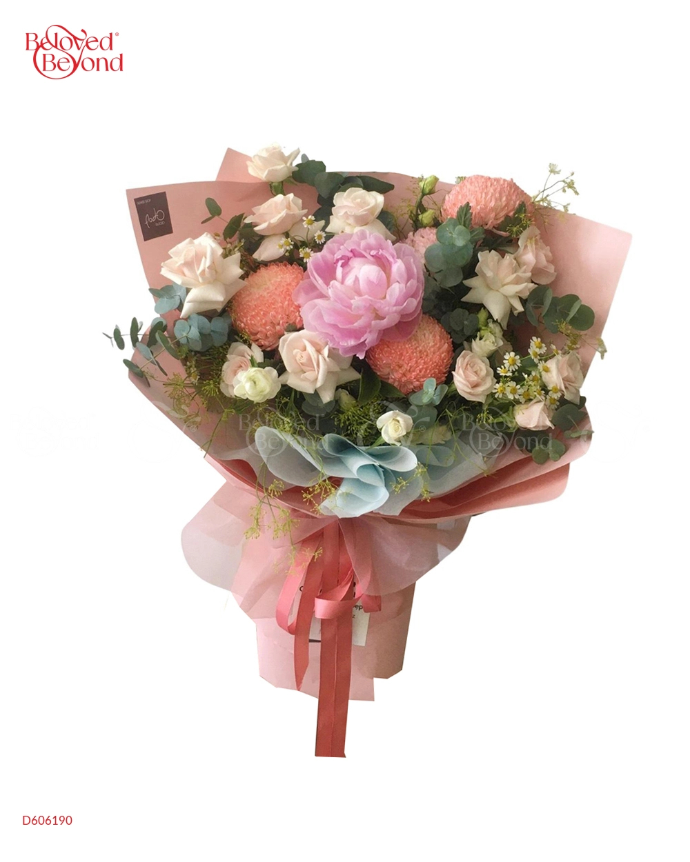 Bó Mẫu Đơn Hà Lan Mix Tone Hồng - belovedbeyond.com