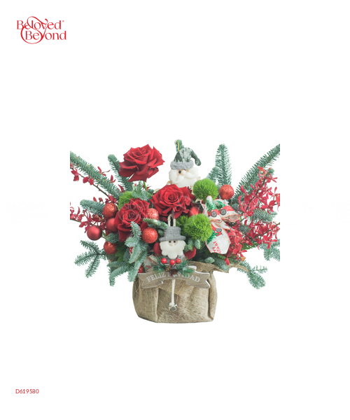 Giỏ Thông Tươi Noel 02 - belovedbeyond.com