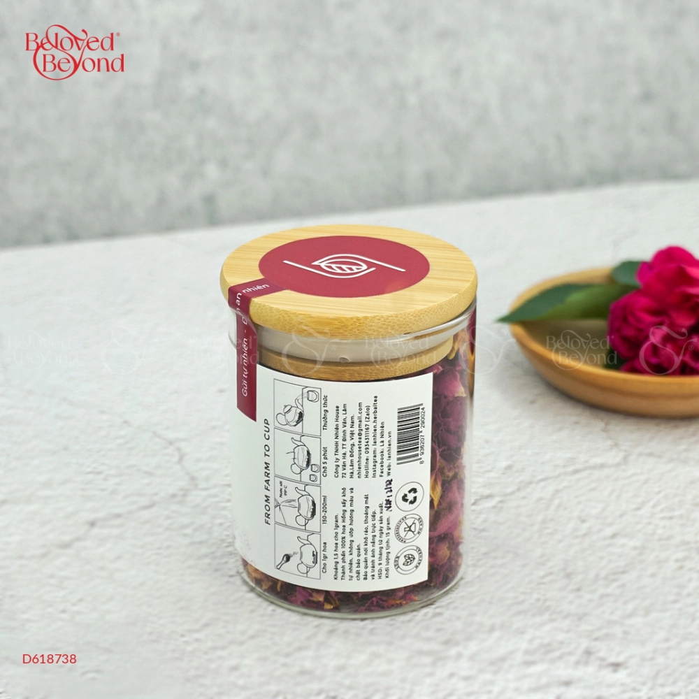 Trà Hoa Hồng Hủ 15Gr-Rose Damascena Tea - Là Nhiên - belovedbeyond.com