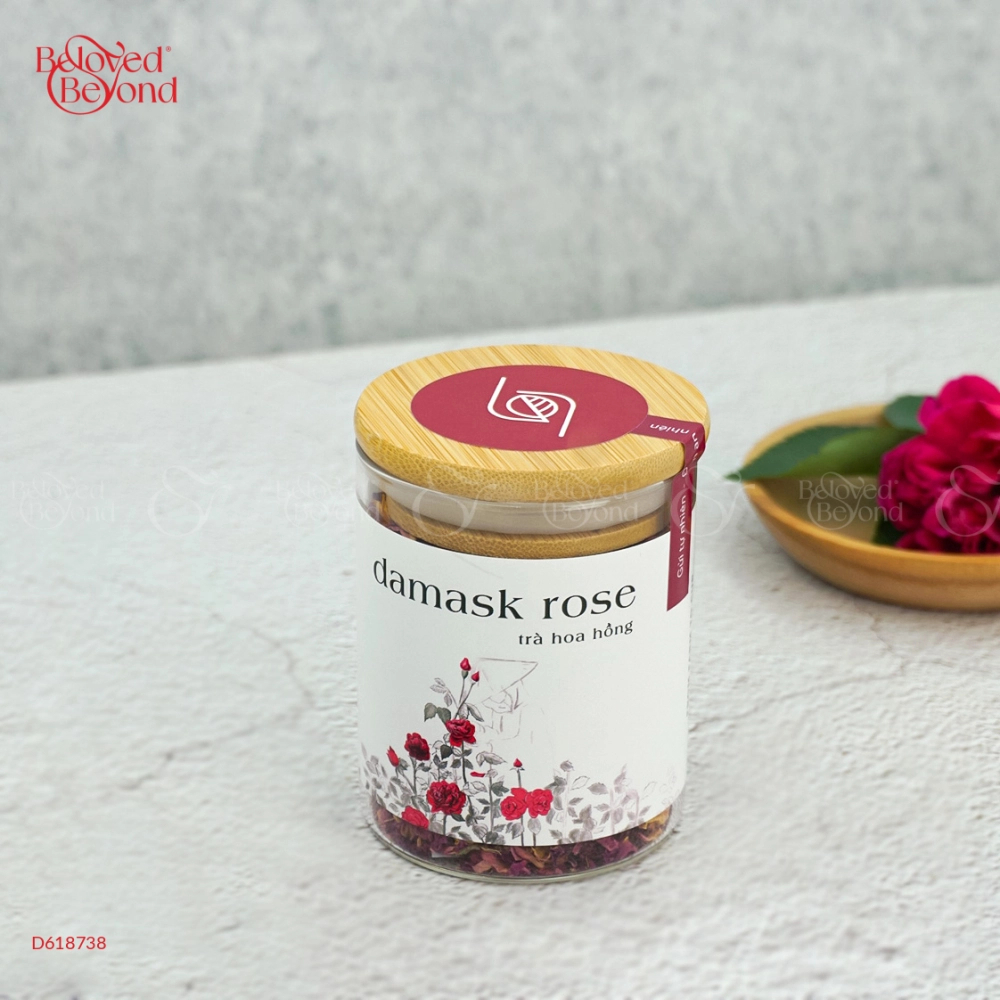 Trà Hoa Hồng Hủ 15Gr-Rose Damascena Tea - Là Nhiên - belovedbeyond.com
