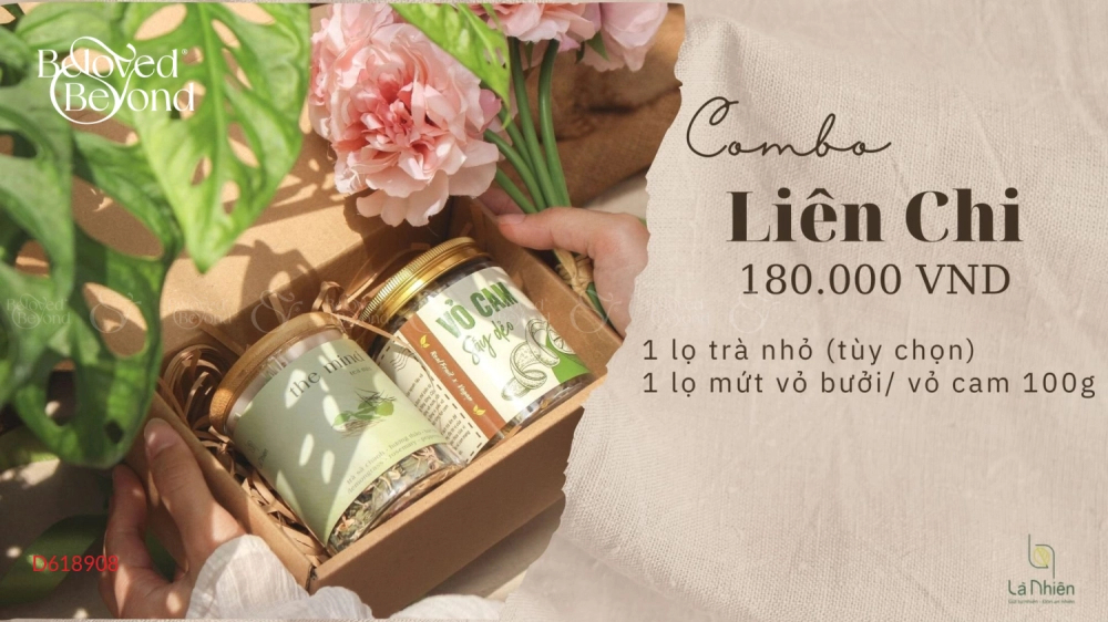 Trà & Mứt Vỏ Bưởi - Combo Liên Chi - belovedbeyond.com