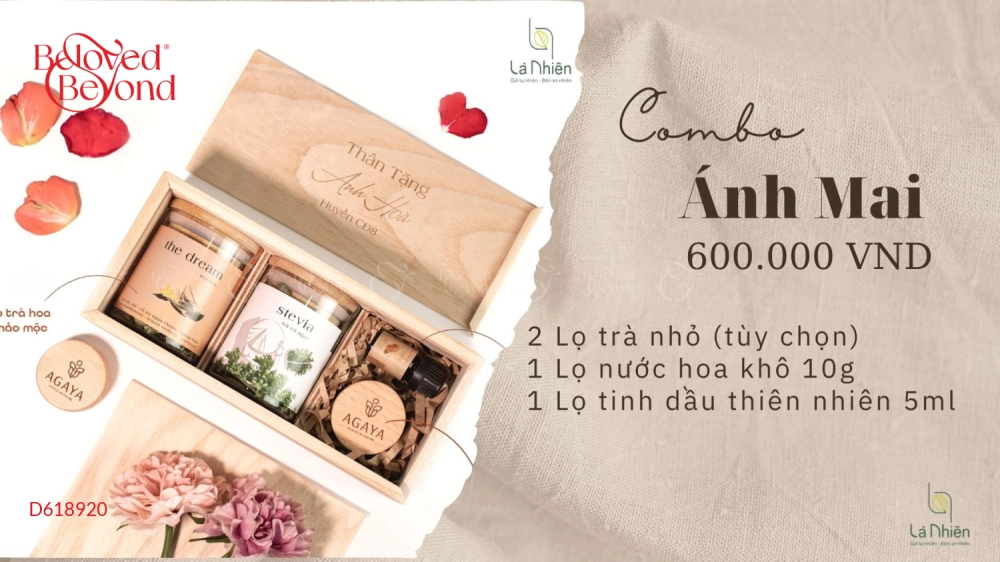 Trà & Nước Hoa Khô & Tinh Dầu - Combo Ánh Mai - belovedbeyond.com