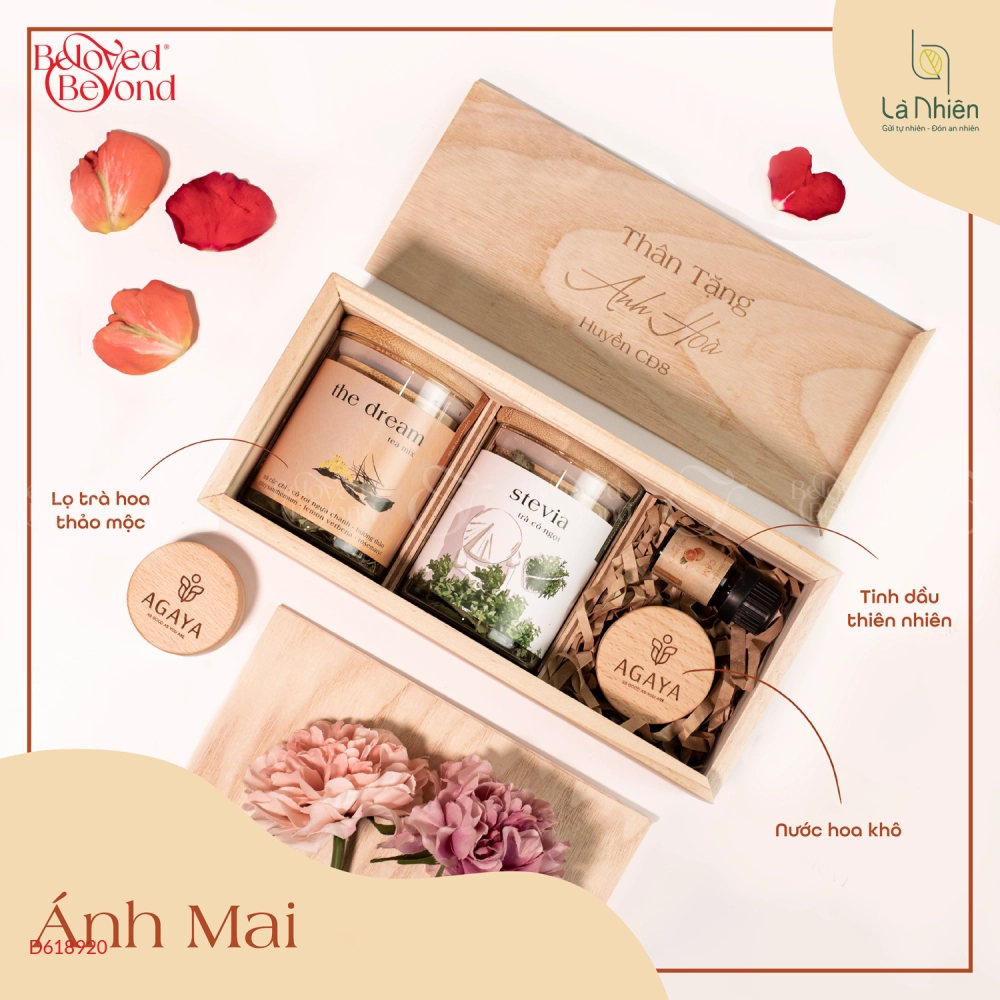 Trà & Nước Hoa Khô & Tinh Dầu - Combo Ánh Mai - belovedbeyond.com
