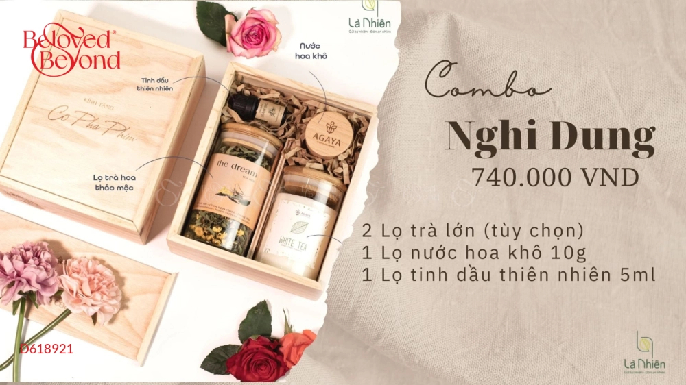 Trà & Nước Hoa Khô & Tinh Dầu - Combo Nghi Dung - belovedbeyond.com