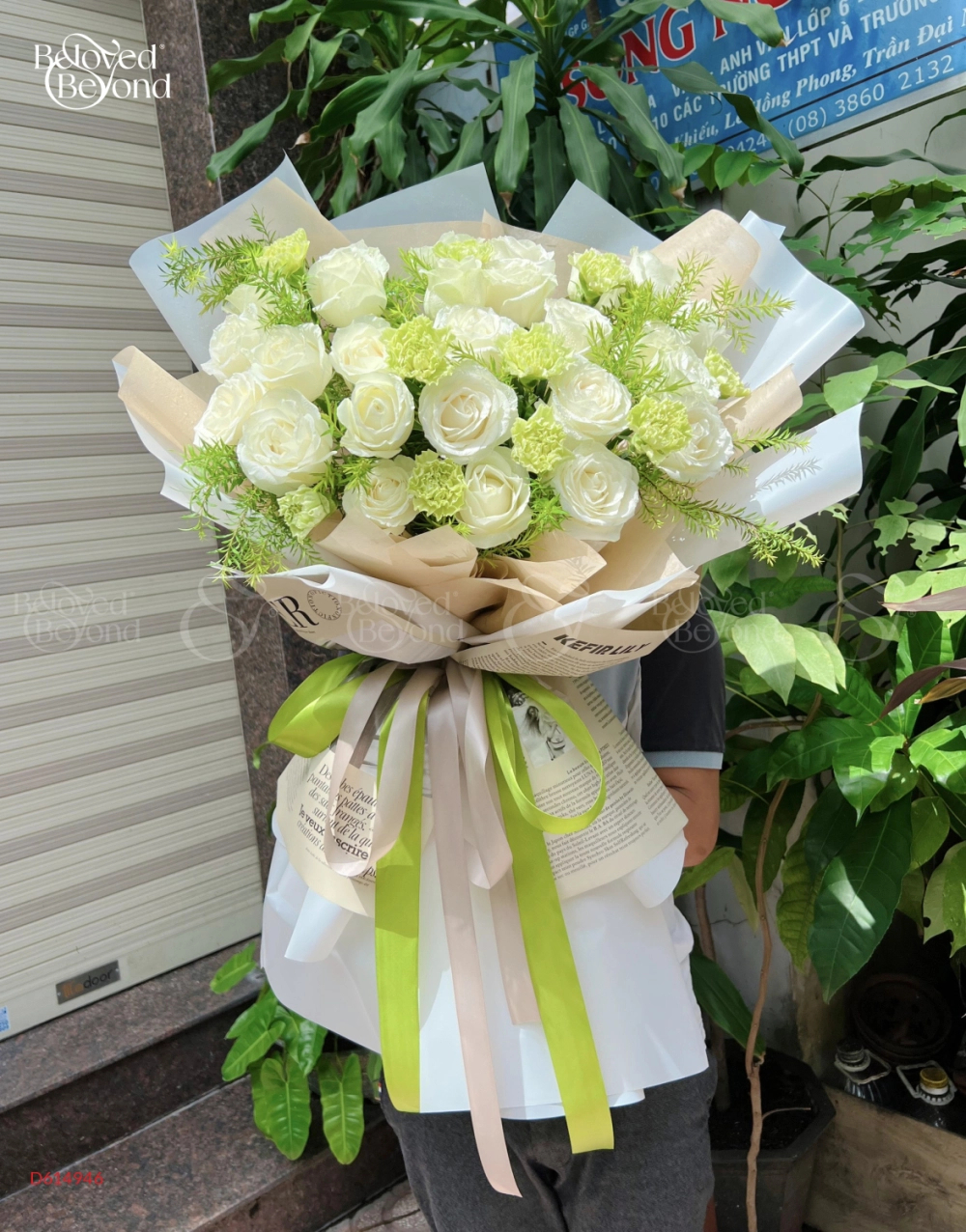 Bó Hoa Hồng Xanh - belovedbeyond.com