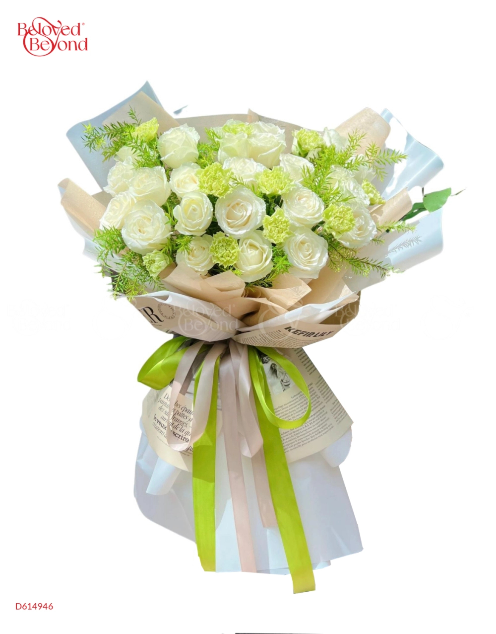 Bó Hoa Hồng Xanh - belovedbeyond.com