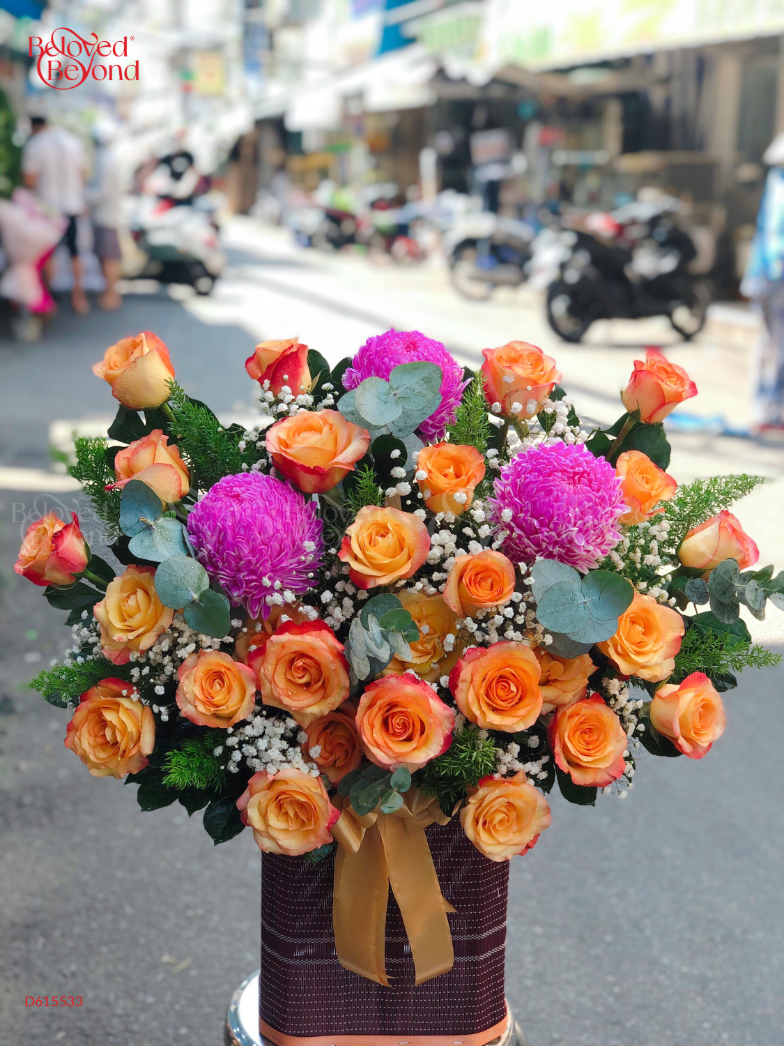 S54 - Lẵng Hoa Xinh 03 - belovedbeyond.com