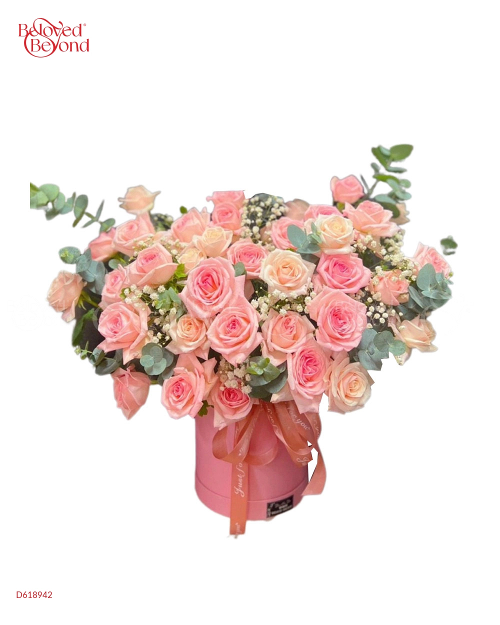 Hộp Hoa Sinh Nhật Ohara Hồng - belovedbeyond.com