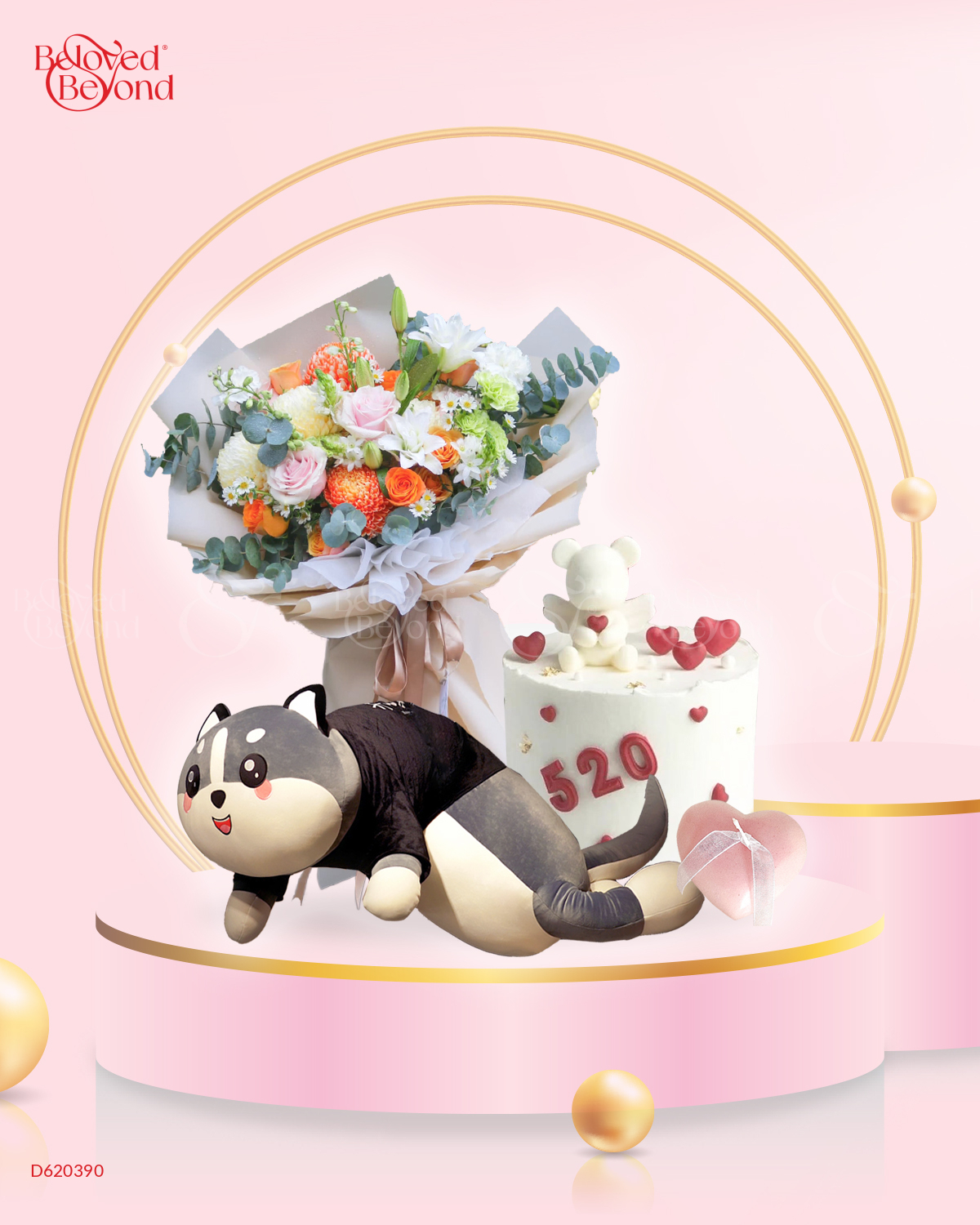 Forever 2 - Combo Hoa Nến Bánh Gấu - belovedbeyond.com