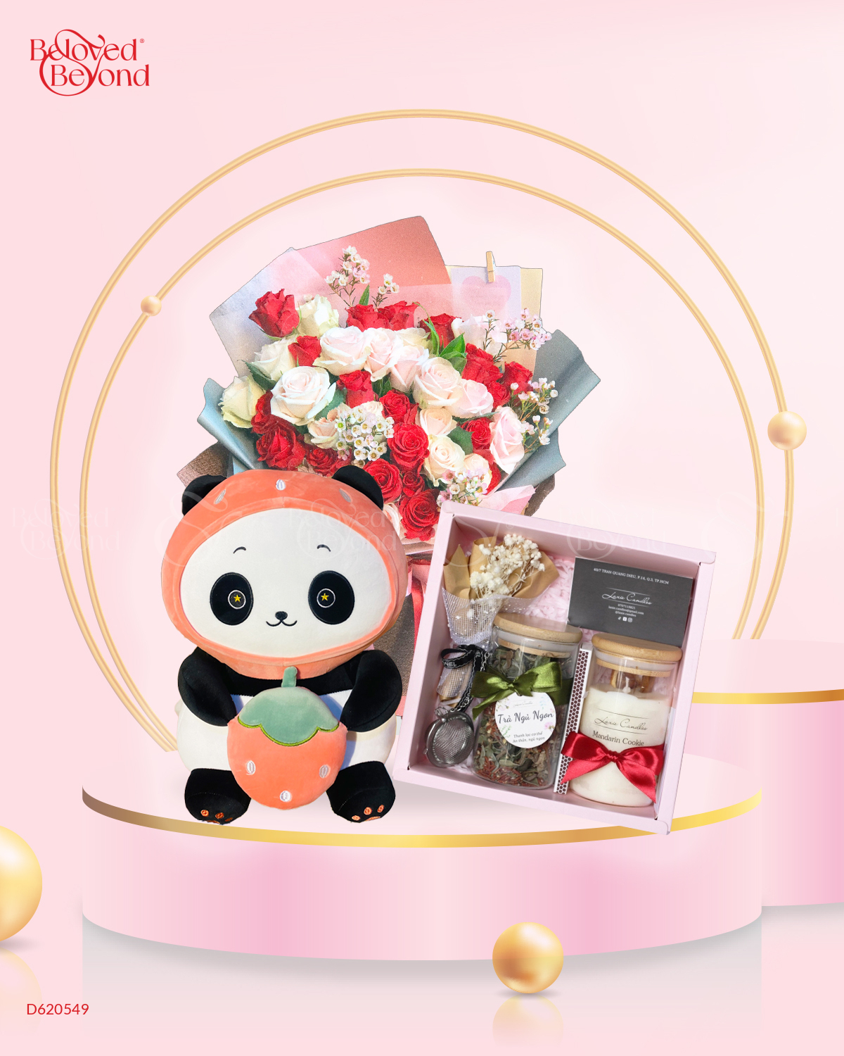 Forever 12 - Combo Hoa Nến Gấu - belovedbeyond.com