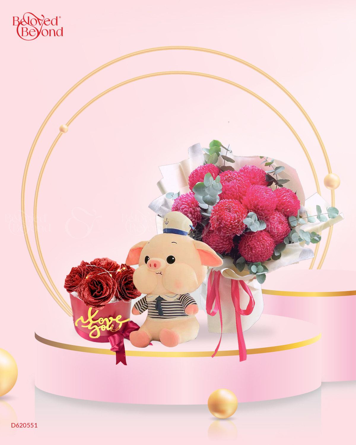 Forever 14 - Combo Hoa Bánh Gấu - belovedbeyond.com